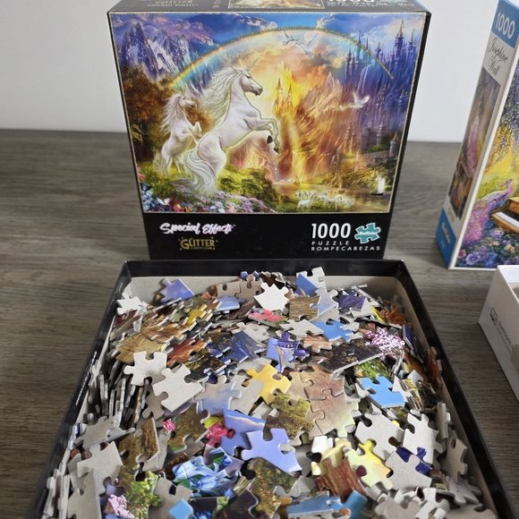 Magical Themed Glitter Edition Jigsaw Puzzle Set - Picture 3 of 5